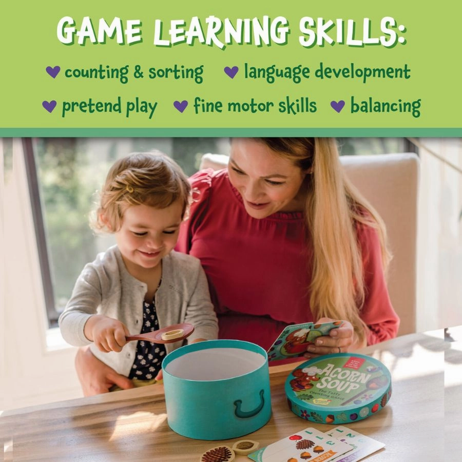 Peaceable Kingdom - Acorn Soup Counting Game for Toddlers
