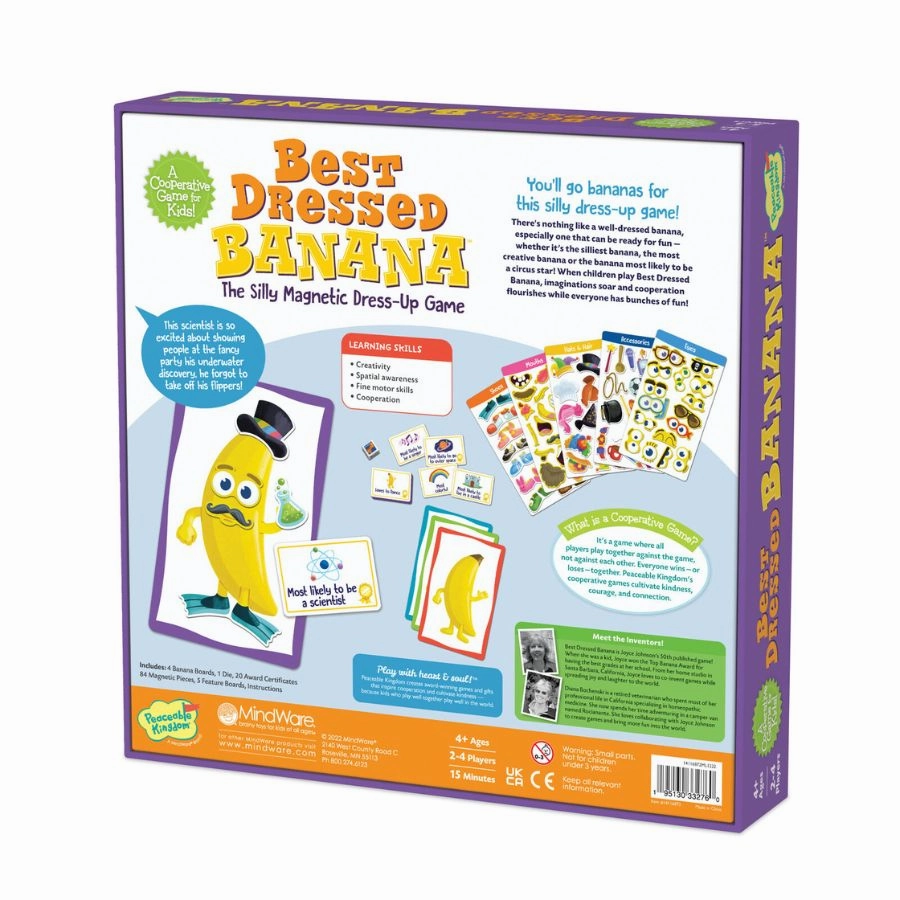 Peaceable Kingdom - Best Dressed Banana Magnetic Dress-Up Game