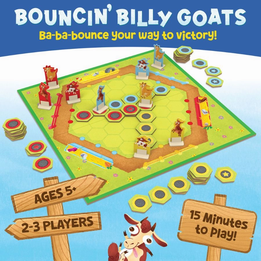 Peaceable Kingdom - Bouncin' Billy Goats Board Game