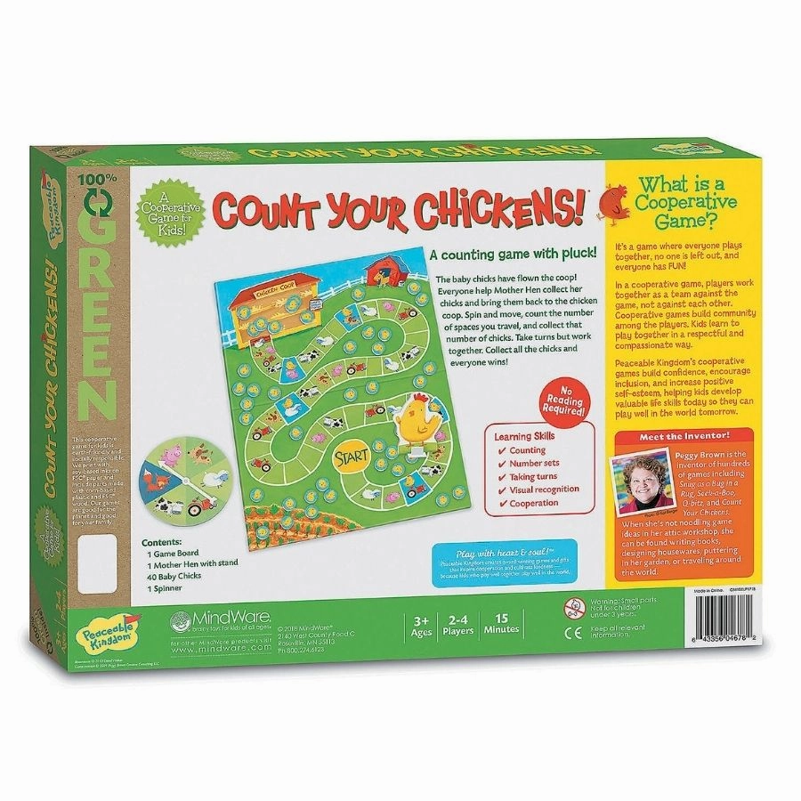 Peaceable Kingdom - Count Your Chickens Cooperative Board Game
