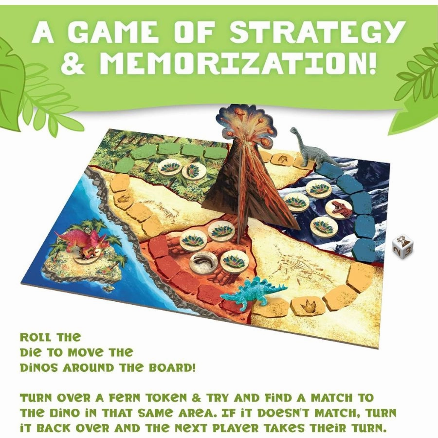 Peaceable Kingdom - Dinosaur Escape Cooperative Board Game for Kids
