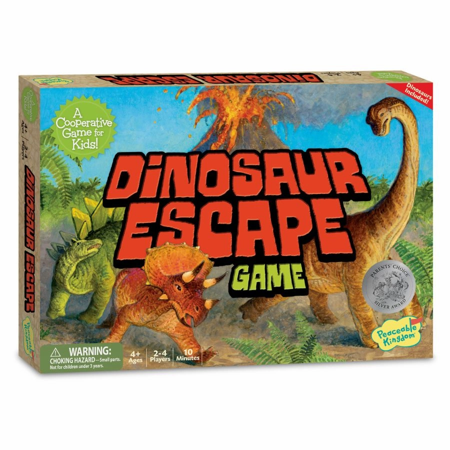Peaceable Kingdom - Dinosaur Escape Cooperative Board Game for Kids