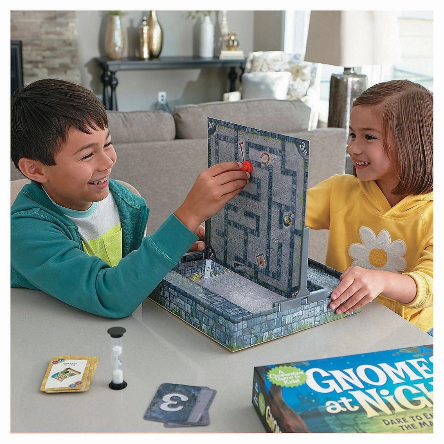 Peaceable Kingdom - Gnomes at Knight Cooperative Board Game for Kids