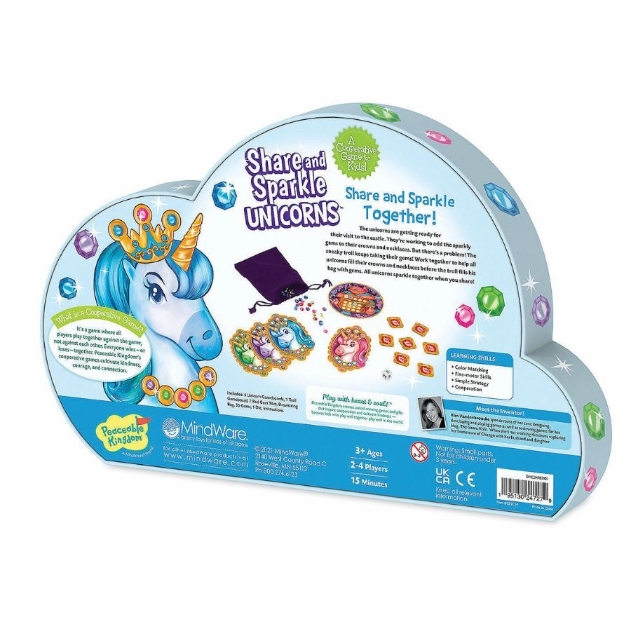 Peaceable Kingdom - Share and Sparkle Unicorns Cooperative Game
