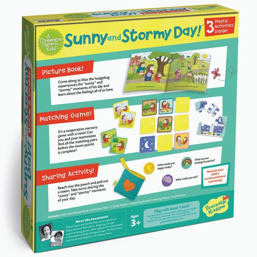 Peaceable Kingdom - Sunny Stormy Day! Book and Game