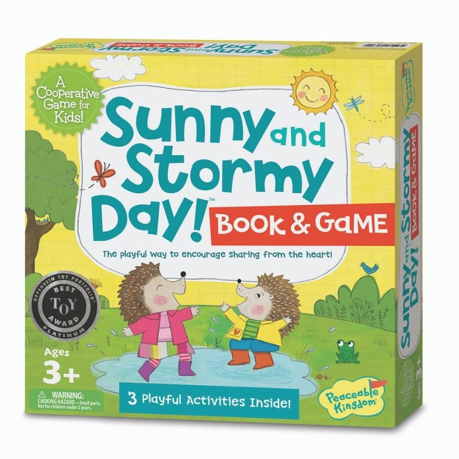 Peaceable Kingdom - Sunny Stormy Day! Book and Game