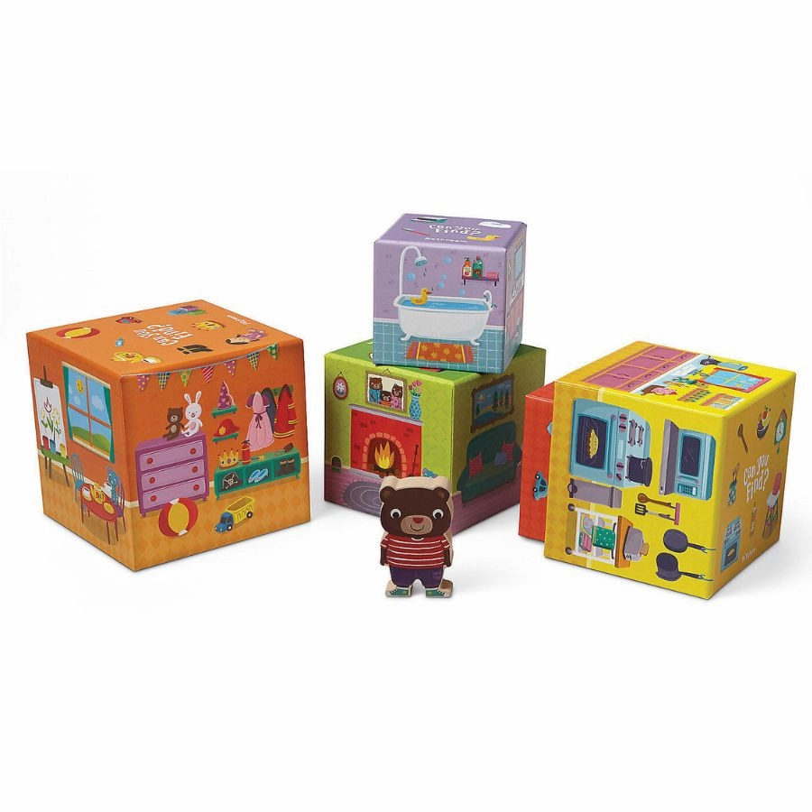 Peaceable Kingdom - Where's Bear: The Hide-and-Find Stacking Block Game for Toddlers