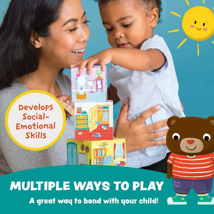 Peaceable Kingdom - Where's Bear: The Hide-and-Find Stacking Block Game for Toddlers