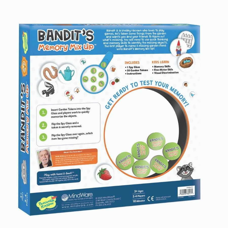 Peaceable Kingdom Game - Bandits Memory Mix Up Game