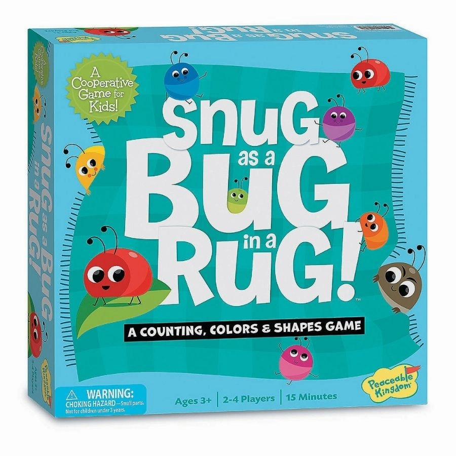 Peaceable Kingdom Game  Snug as a Bug In A Rug Preschool Game