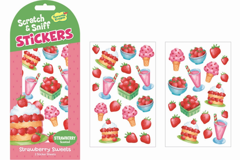 Peaceable Kingdom Stickers - Scratch & Sniff, Glow In The Dark, Puffy, and Foil