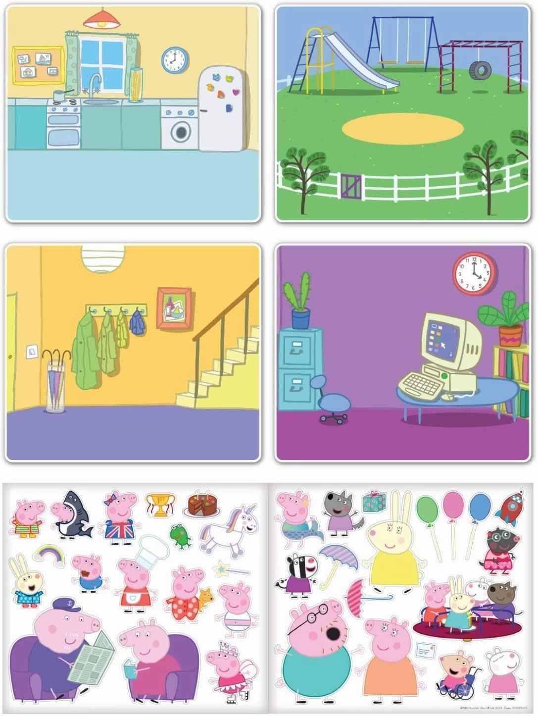 Peppa Pig Activity Set Sticker Scene Stickers