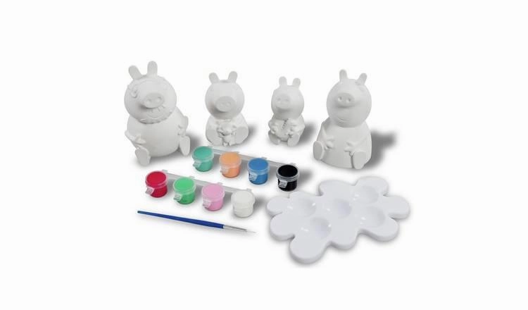 Peppa Pig Paint-Up Plaster Figure Set