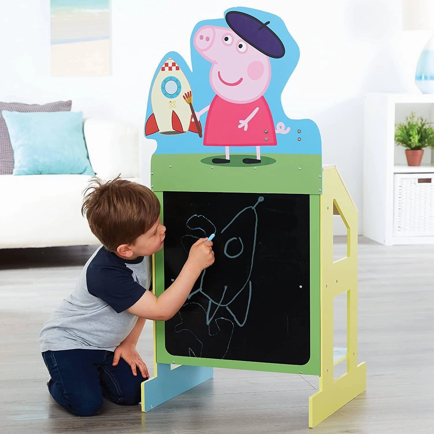 Peppa Pig Play and Draw Wooden Art Easel