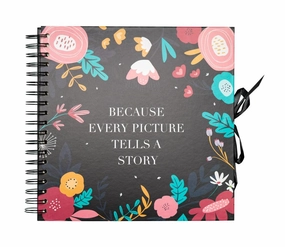 Photo Album Scrapbook 26x26cm 40 Pages Blummen