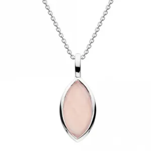 Pink Chalcedony Marquise Pendant 97820PKC Dew Jewellery