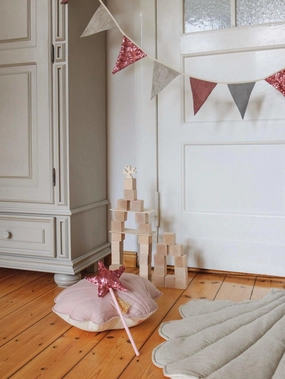 Pink and Grey Sequin Garland