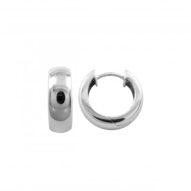 Plain Chunky 13mm Hoop Earrings 66846HP Dew Jewellery