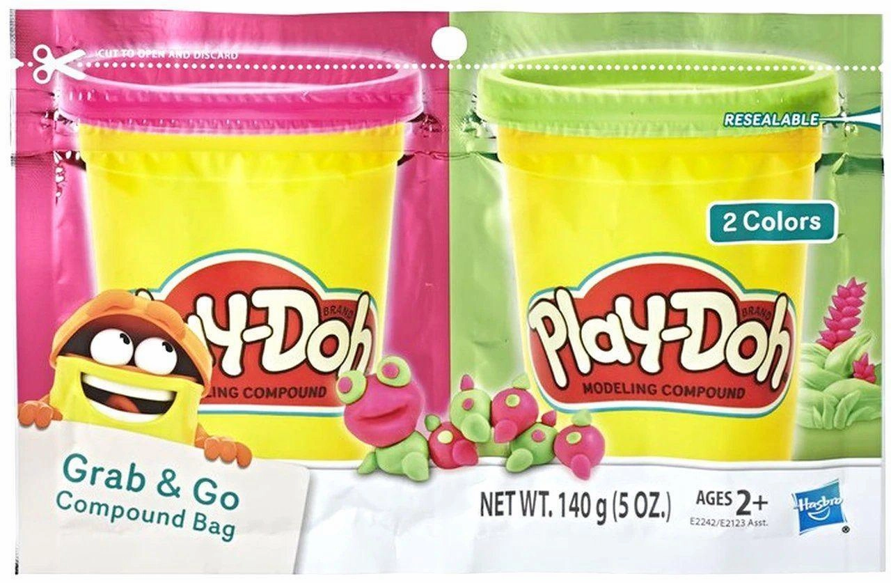 Play-Doh Grab and Go Soft Pack of 2 Colors Assortment