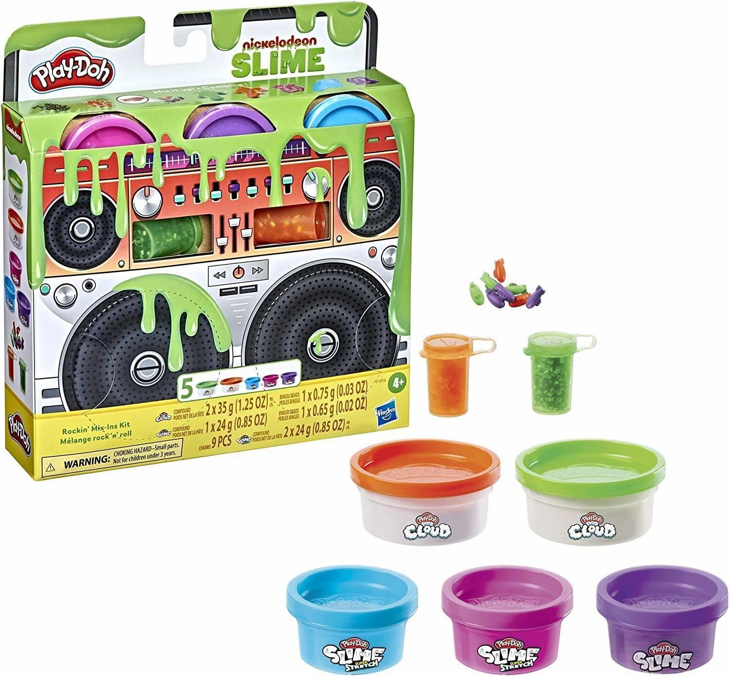 Play-Doh Nickelodeon Slime Rockin' Mix-ins Kit