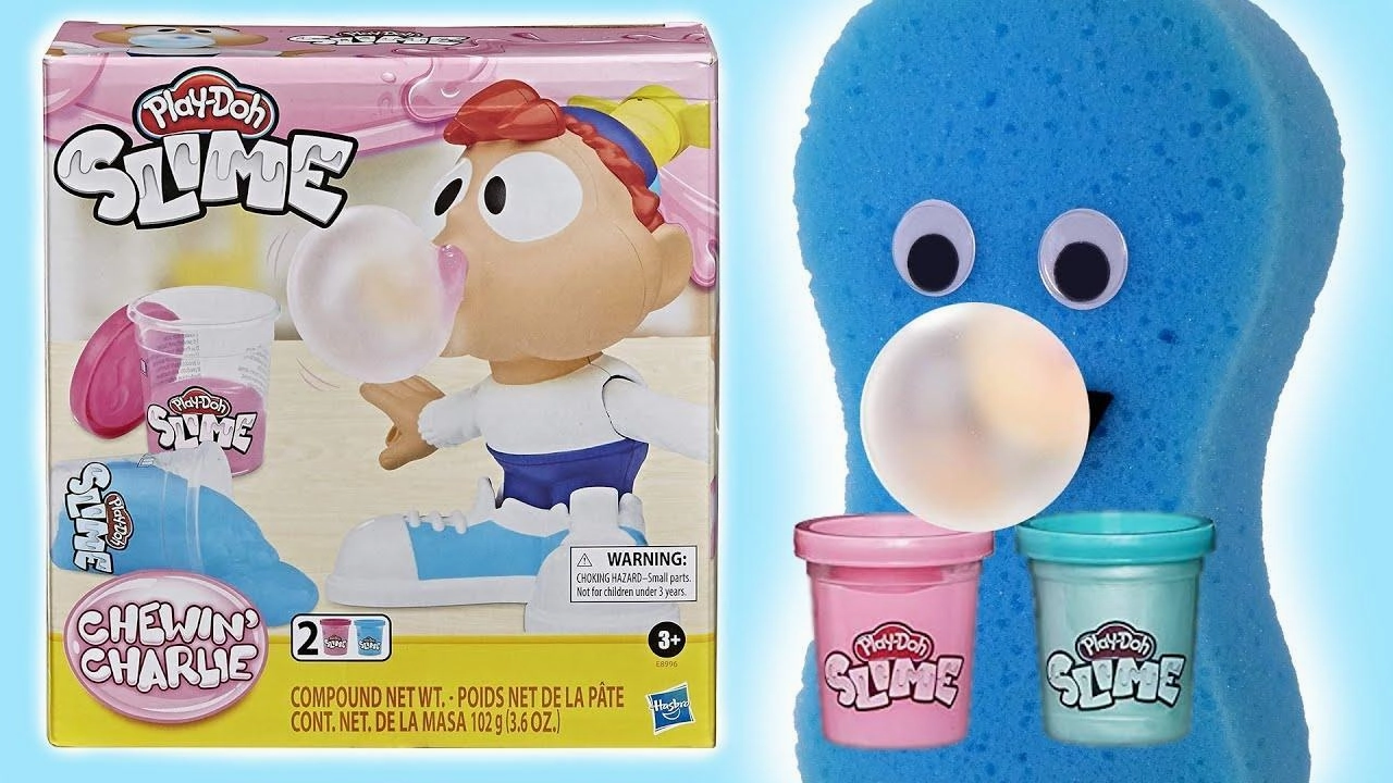 Play-Doh Slime Chewin' Charlie Slime Bubble Maker