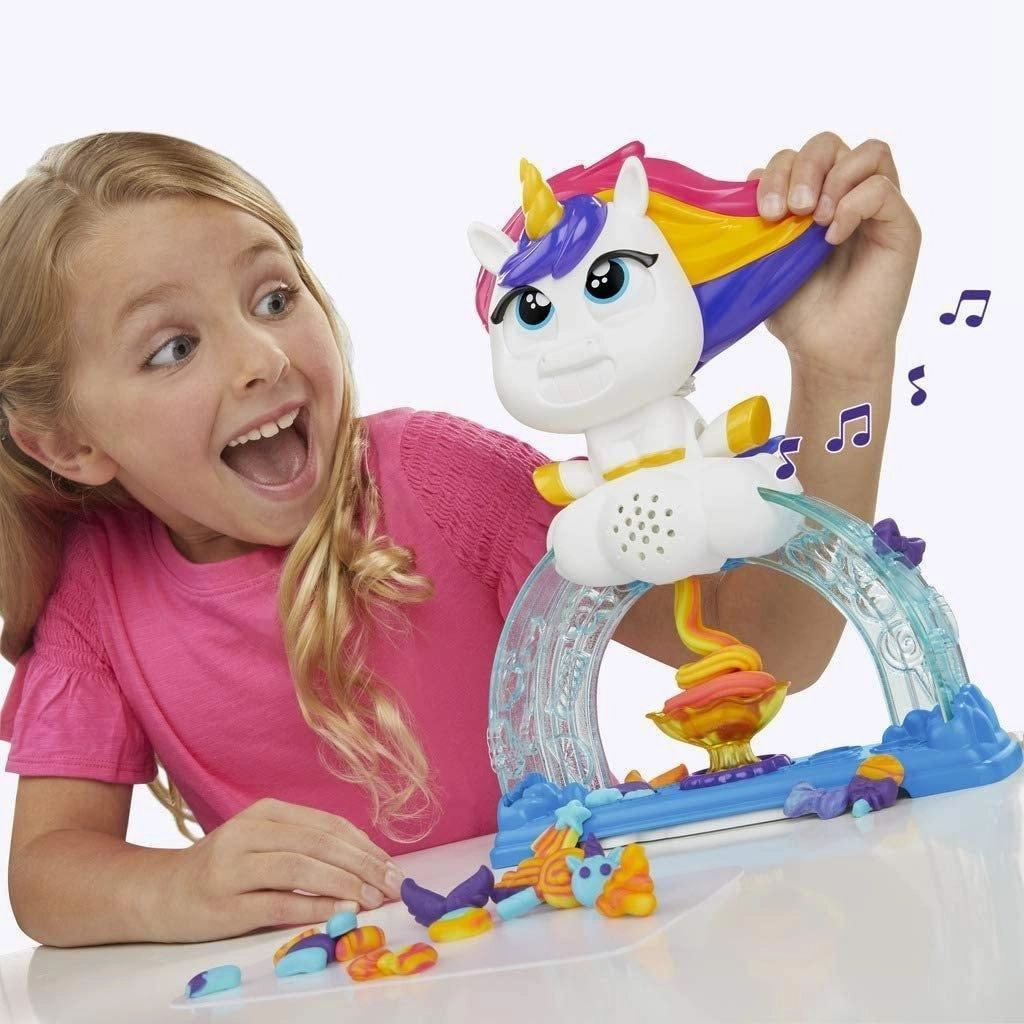 Play-Doh Tootie The Unicorn Ice Cream Set with 3 Non-Toxic Colors