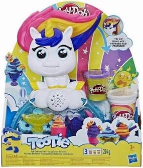 Play-Doh Tootie The Unicorn Ice Cream Set with 3 Non-Toxic Colors