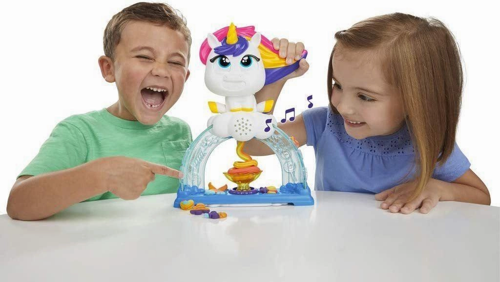 Play-Doh Tootie The Unicorn Ice Cream Set with 3 Non-Toxic Colors