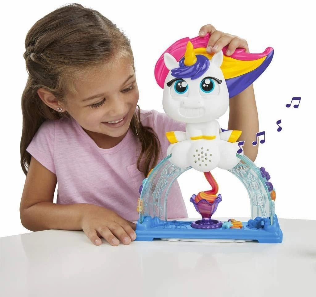 Play-Doh Tootie The Unicorn Ice Cream Set with 3 Non-Toxic Colors
