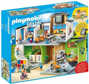 Playmobil City Life 9453 Furnished School Building Playset