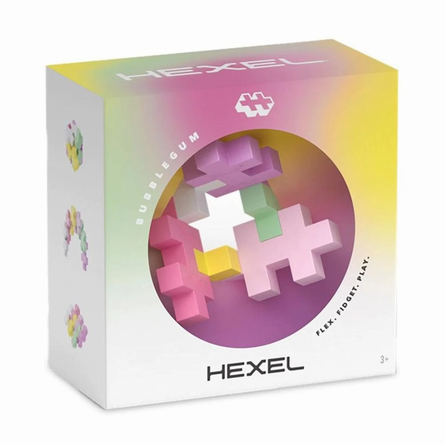 Plus-Plus - HEXEL Fidget Toy Bubblegum