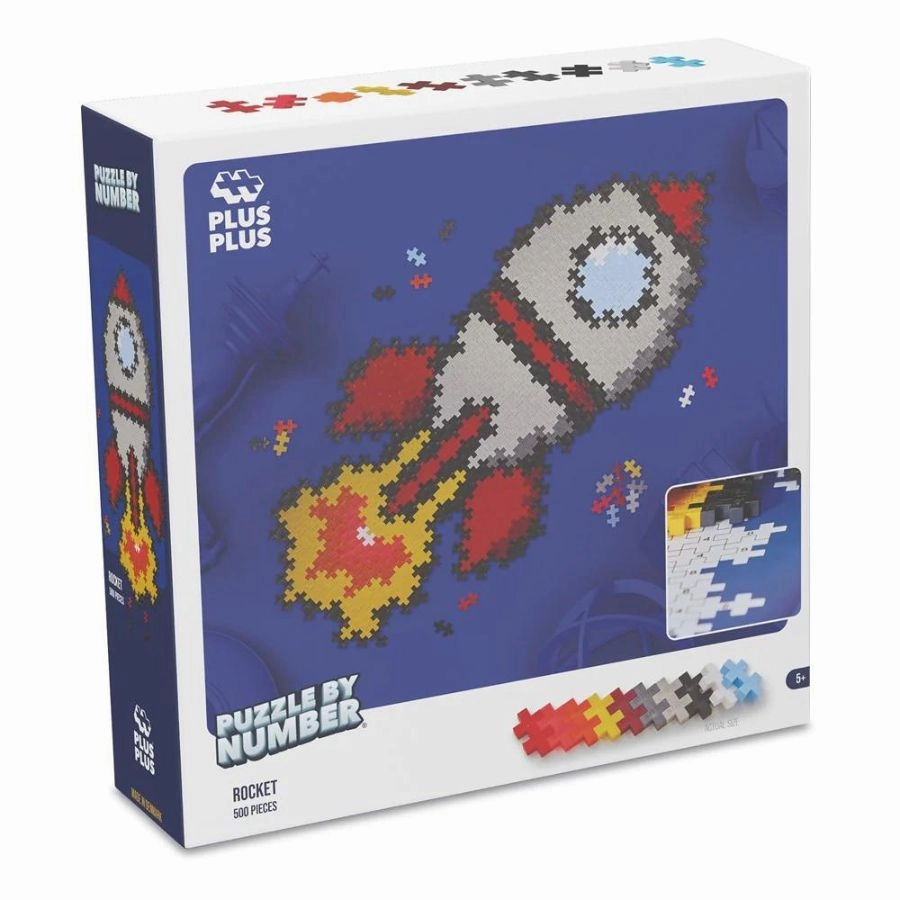 Plus-Plus - Puzzle By Number Rocket 500 Pieces