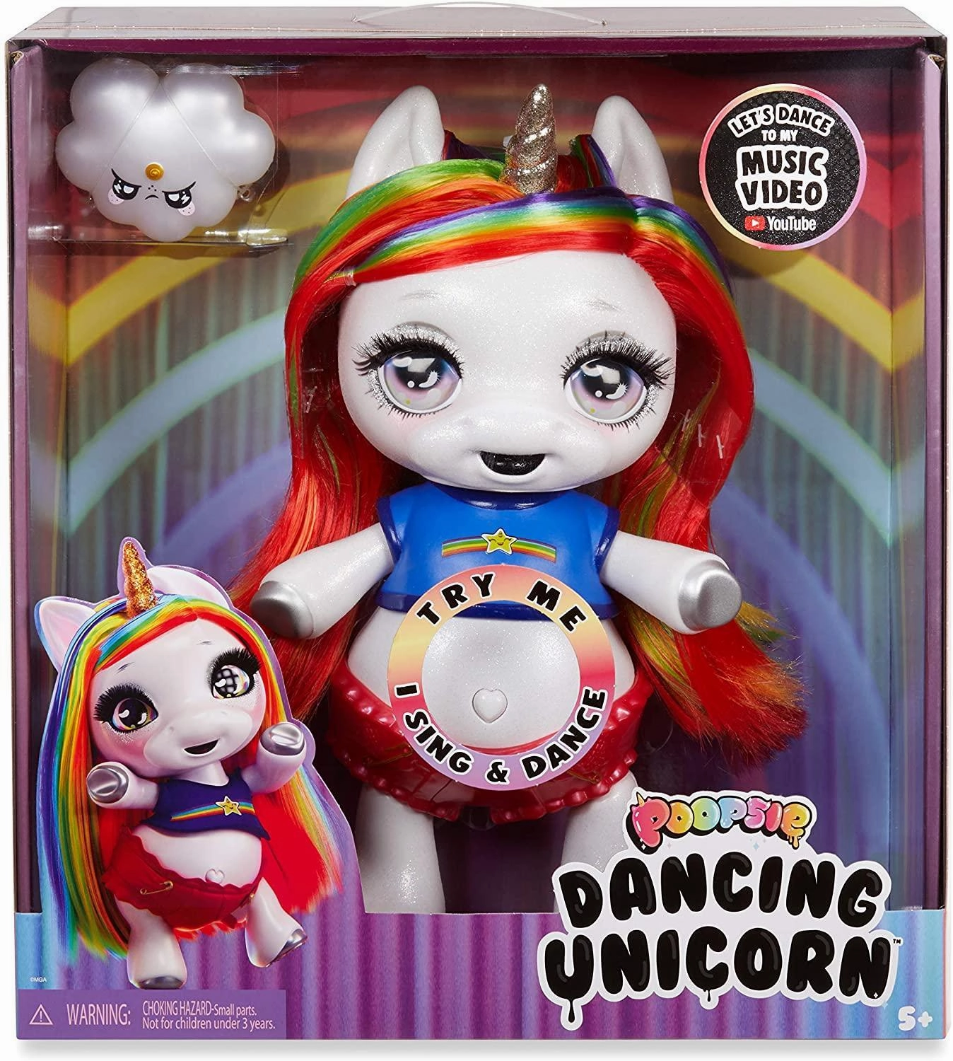 Poopsie 571162E7C Dancing Rainbow Brightstar  Dancing & Singing Unicorn Doll
