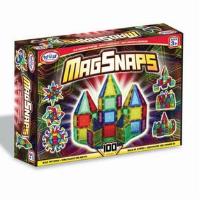 Popular Playthings - MagSnaps 100 Piece Magnetic Tile