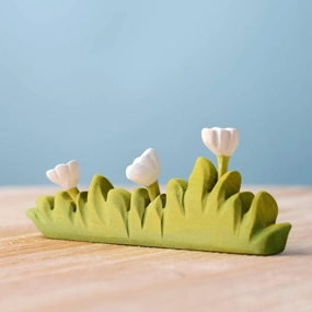 Pre-Order Bumbu Large Wooden Grass with White Flowers (Ships end of June)