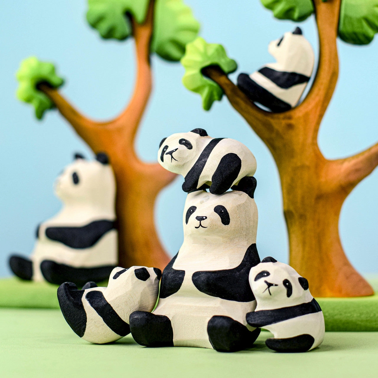 Pre-Order Bumbu Panda Bears Family and Tree Set (Ships end of June)