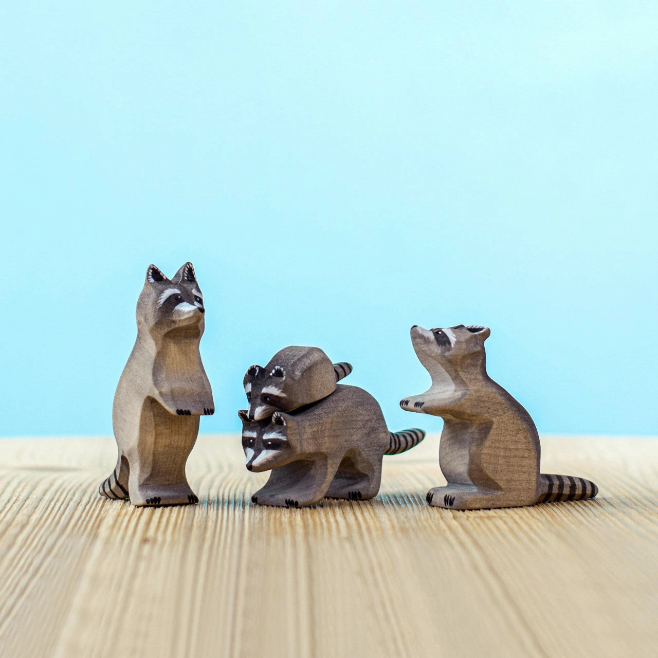 Pre-Order Bumbu Raccoon Family with Tree Set (Ships end of June)