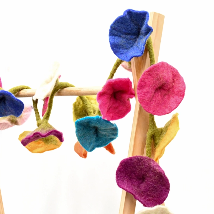 Pre-Order Colorful Felt Flower Garland (Ships in late June)