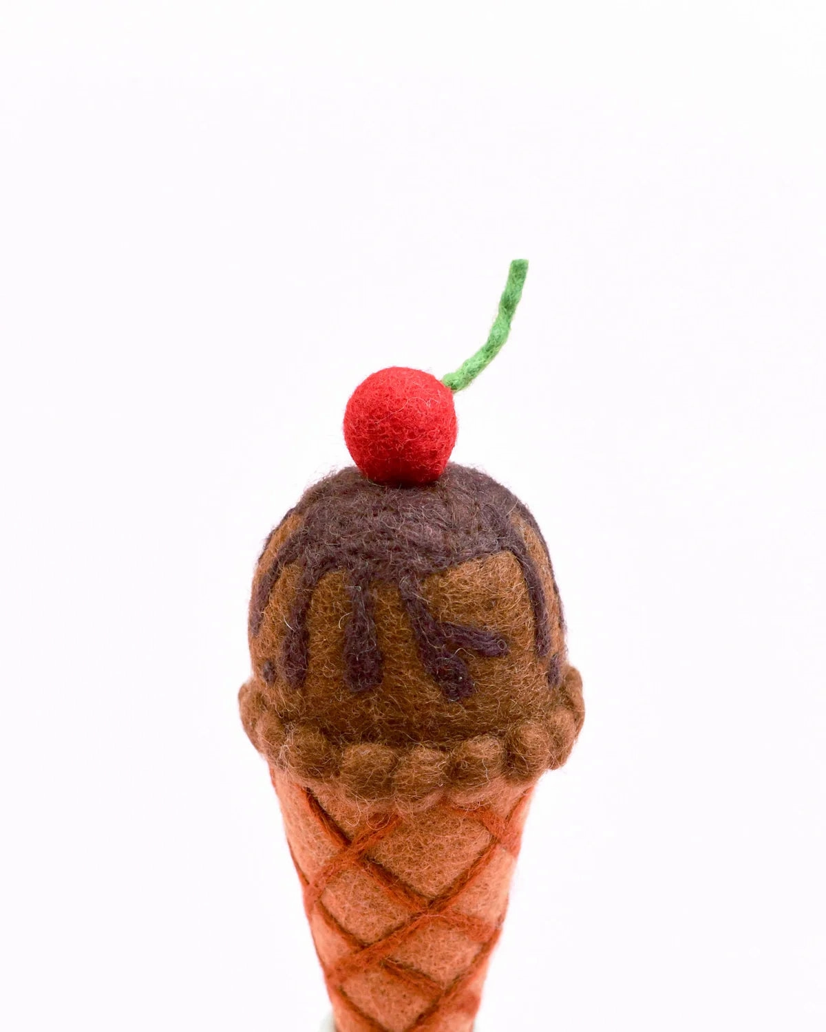 Pre-Order Felt Double Chocolate Ice Cream with Cherry (Ships in late June)