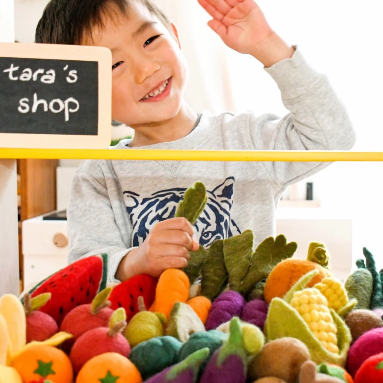 Pre-Order Felt Fruits and Vegetables, Set B, 11 pcs (Ships in mid-to-late-June)