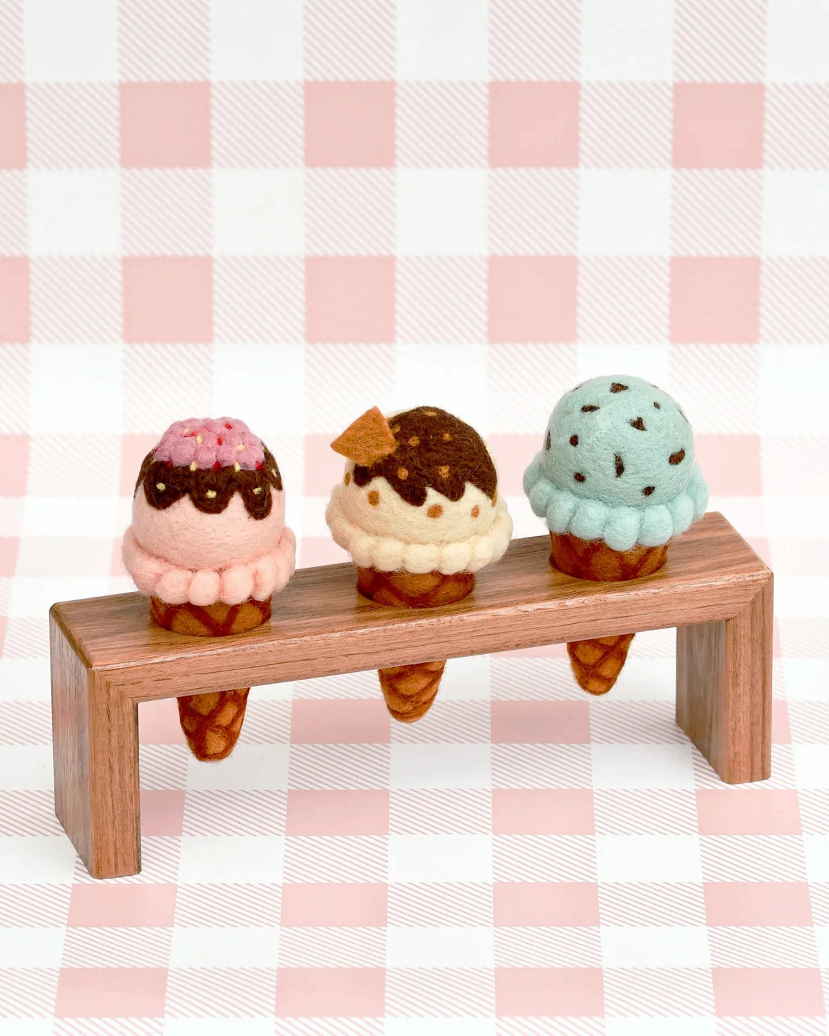 Pre-Order Felt Ice Cream Cone Holder (Ships in late June)