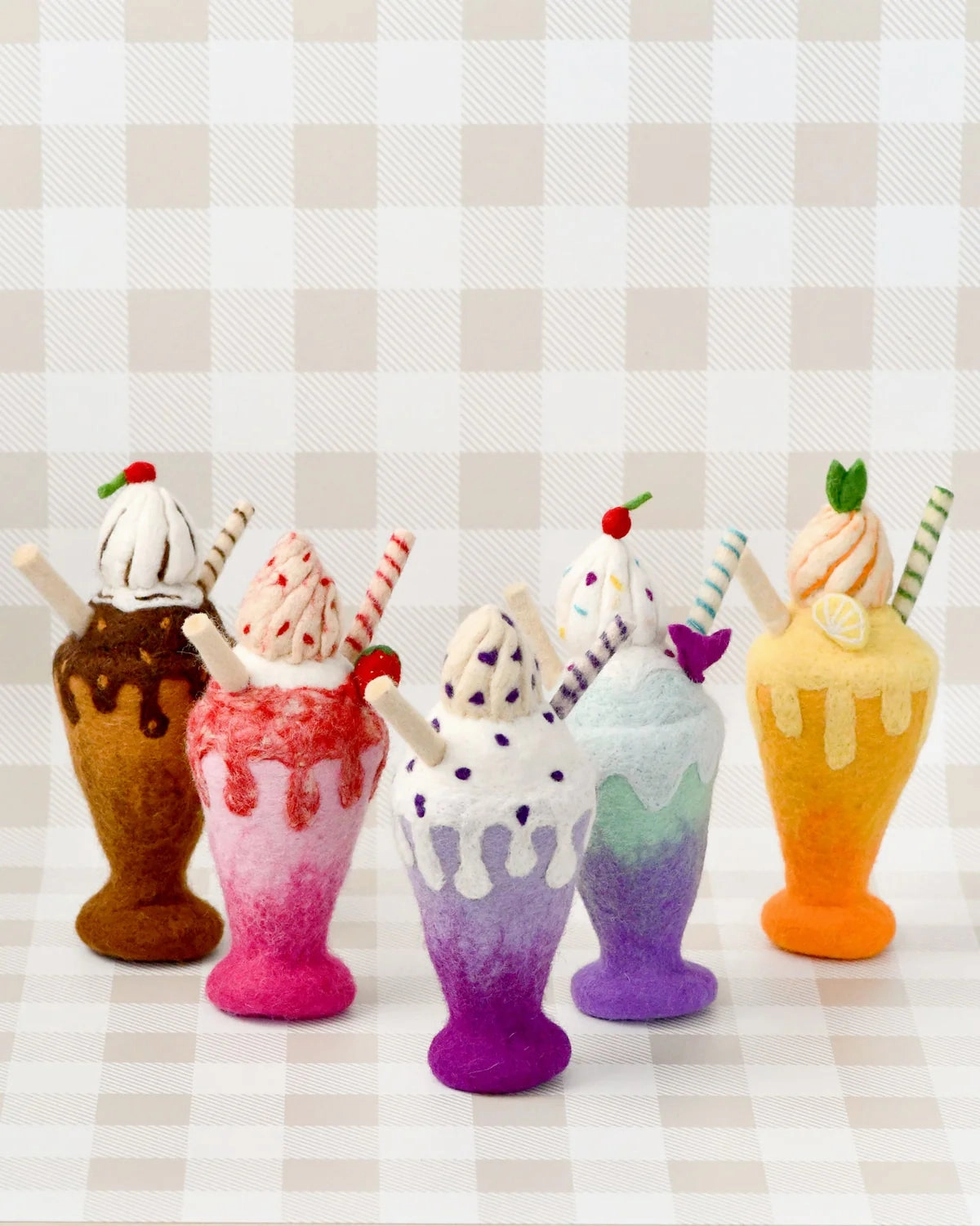 Pre-Order Felt Mango Milk Shake Play Food (Ships in late June)