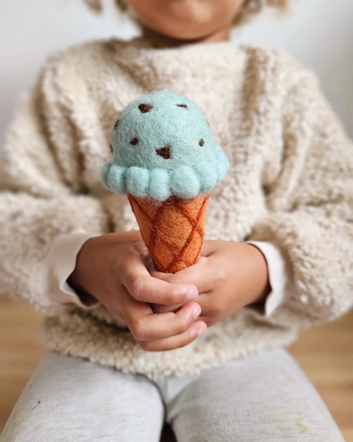 Pre-Order Felt Mint Chocolate Chip Ice Cream (Ships in late June)