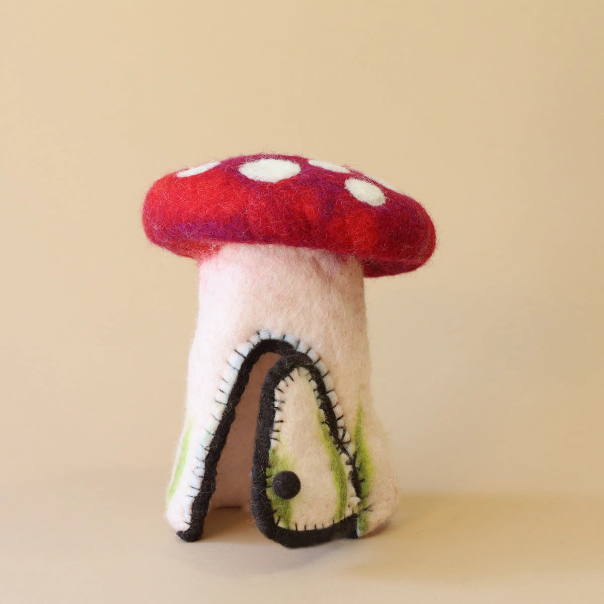Pre-Order Felt Mushroom Hideaway, Red (Ships around end of June)