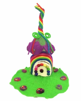 Pre-Order Felt Rainbow Fairy Home and Mat (Ships around end of June)
