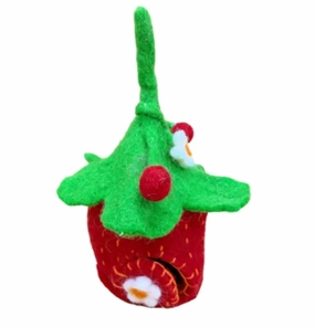Pre-Order Felt Strawberry Leaf Tiny Home (Ships around end of June)