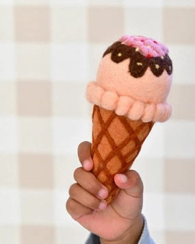 Pre-Order Felt Strawberry Sorbet Ice Cream (Ships in late June)
