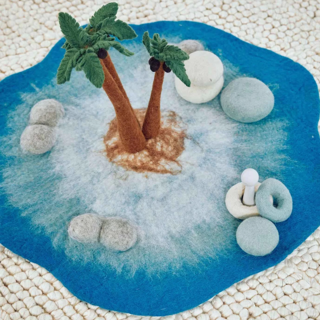 Pre-Order Papoose Bora Bora Felt Play Mat (Ships in late June/early July)