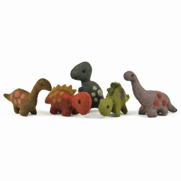 Pre-Order Papoose  Dinosaurs Natural, Set of 5 (Ships in late June/early July)