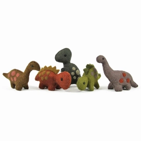 Pre-Order Papoose  Dinosaurs Natural, Set of 5 (Ships in late June/early July)